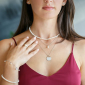 Cercei perle naturale albe si argint trilogy DiAmanti MS19403E-W-G